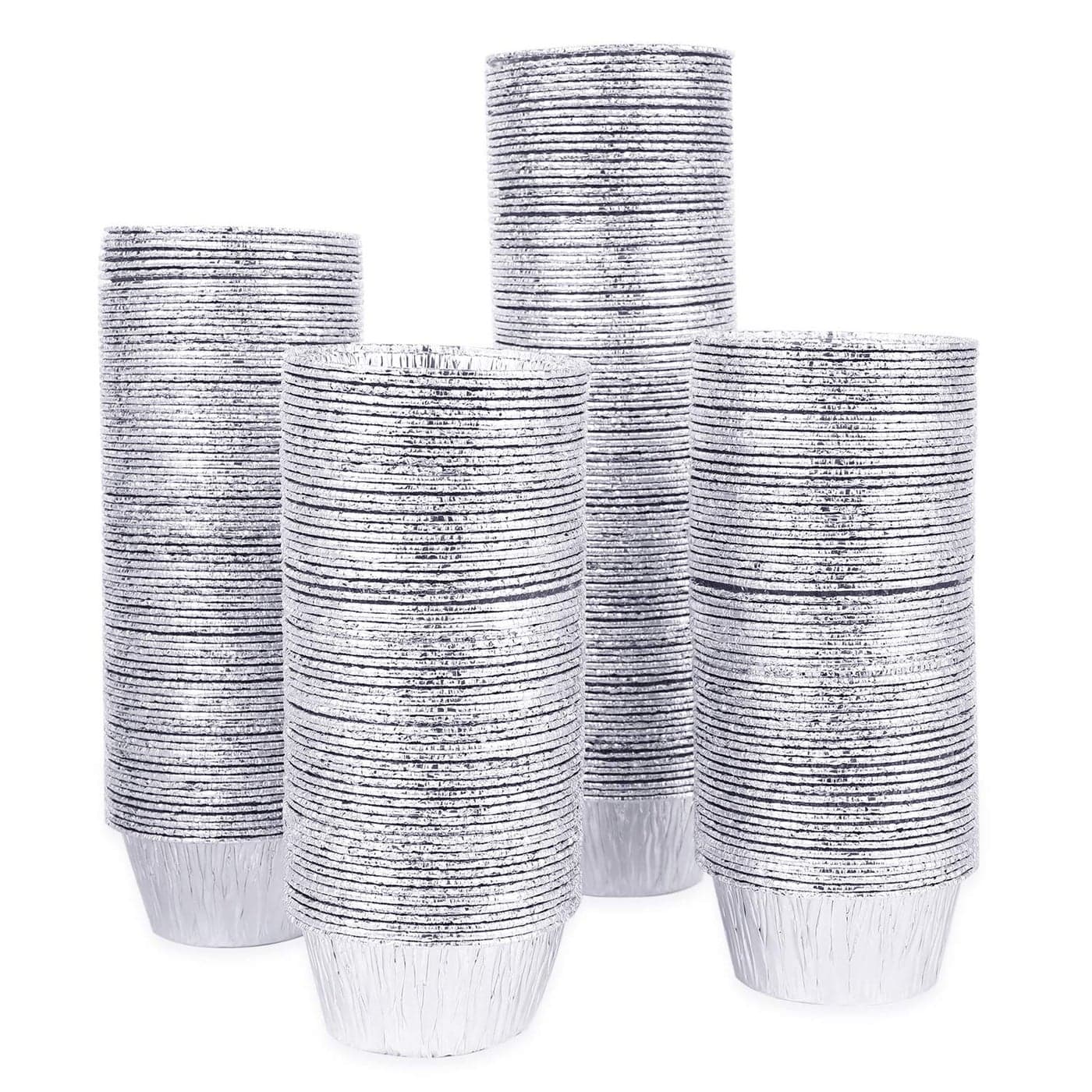Kingrol 300 Pack Aluminum Foil Ramekins 4 oz Disposable Baking Cups for Tart Cupcake Souffle Appetizer