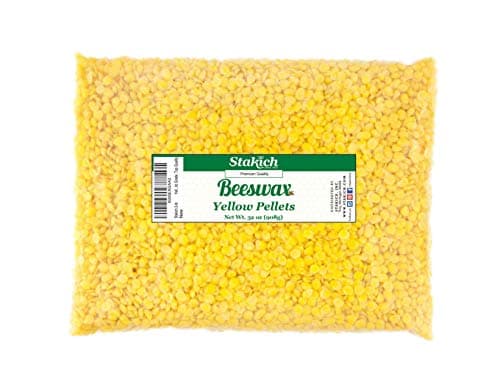 Stakich Pure YELLOW BEESWAX Pellets 100 Natural Cosmetic Grade Premium Quality 2 lb in 1 lb bags