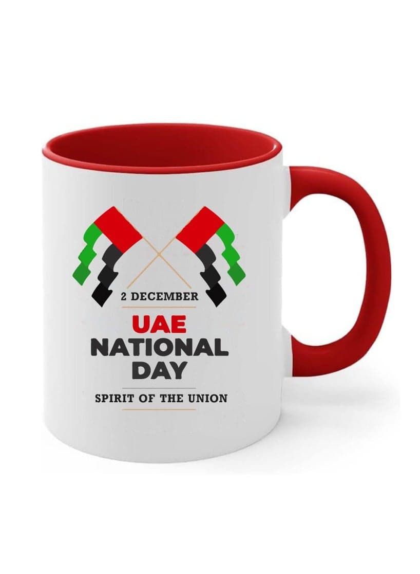 UAE National Day Two Tone Ceramic Mug - A Nation Where Dreams Come True - Gifts for UAE National Day