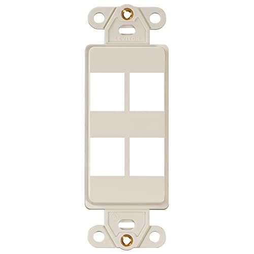 Leviton QuickPort Decora Insert 4Port 41644T Light Almond