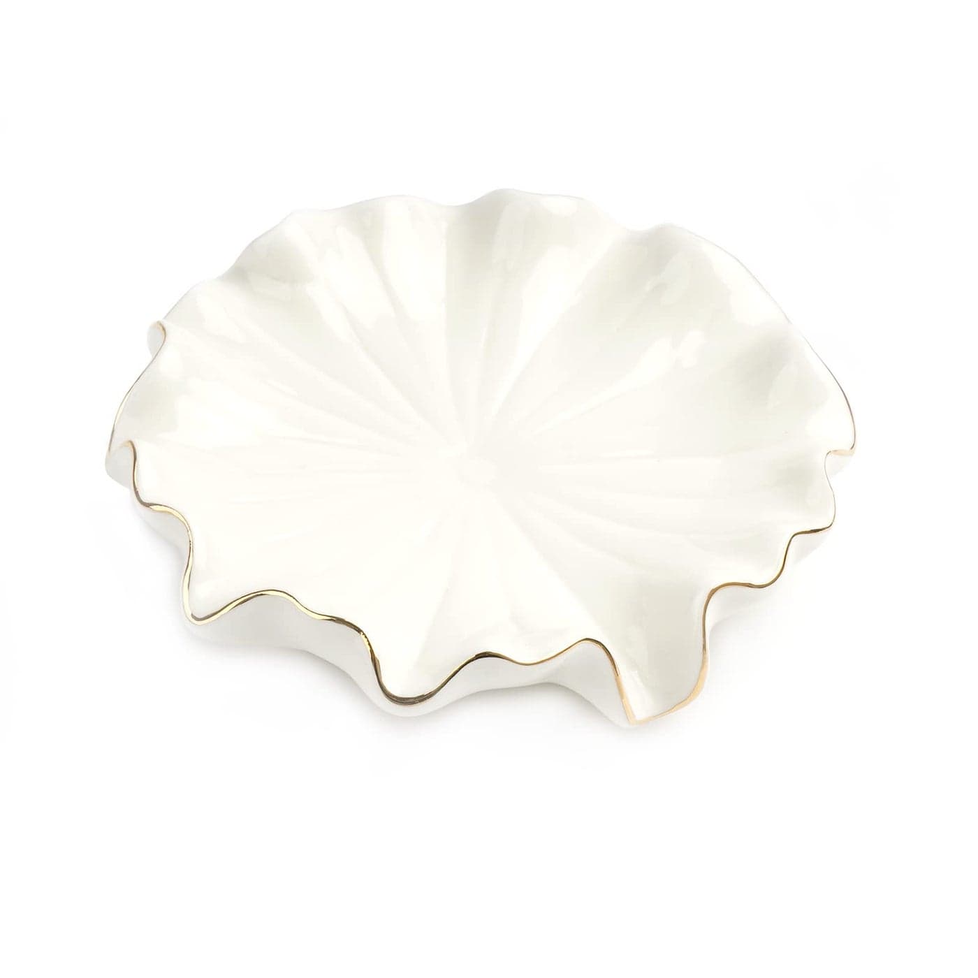 Ceramic Self Draining Soap Dish White Lotus Leaf Soap Holder Waterfall Soap Dish Soap Savers for Bar Soap for Bathroom for Shower for Bar Counter