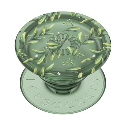 PopSockets Phone Grip with Expanding Kickstand, Adhesive Grip - Translucent Olive