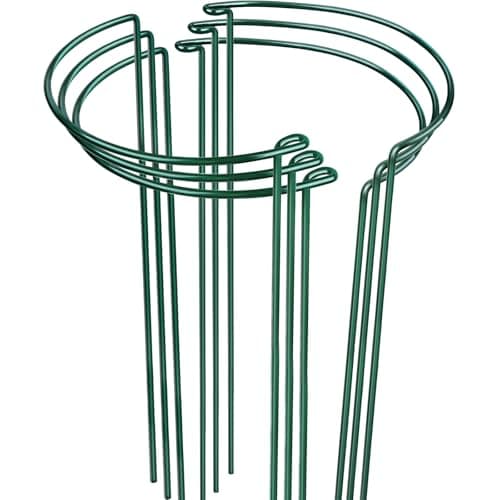LEOBRO 24 Inch Plant Support Stakes, 6PCS Plant Stakes, Peony Cages and Supports, Garden Stakes, Plant Supports for Outdoor Plants Indoor Plants, Monstera Tomato Hydrangea Support Cage, 10" W x 24" H
