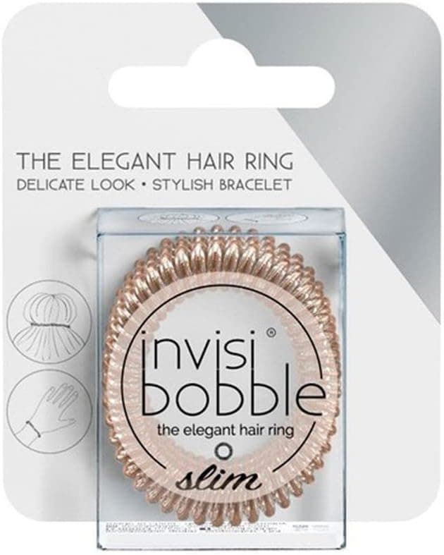 Invisibobble Slim Bronze Me Pretty Hair Ties Pack of 3