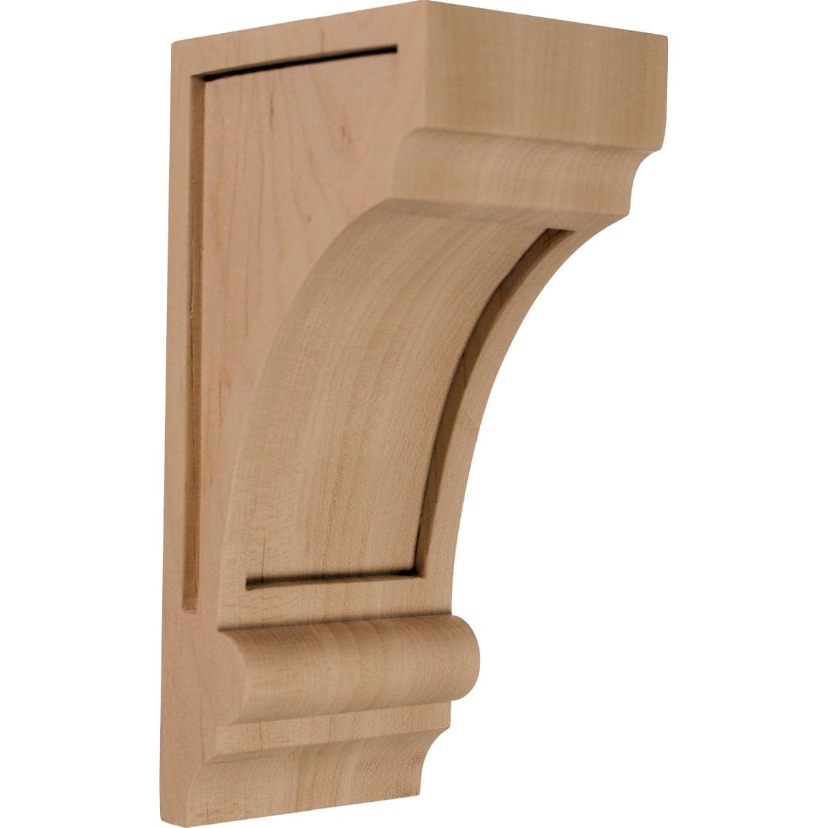 Ekena Millwork CORW03X04X08DIRW Diane Recessed Wood Corbels 3 14W x 4D x 8H Rubberwood