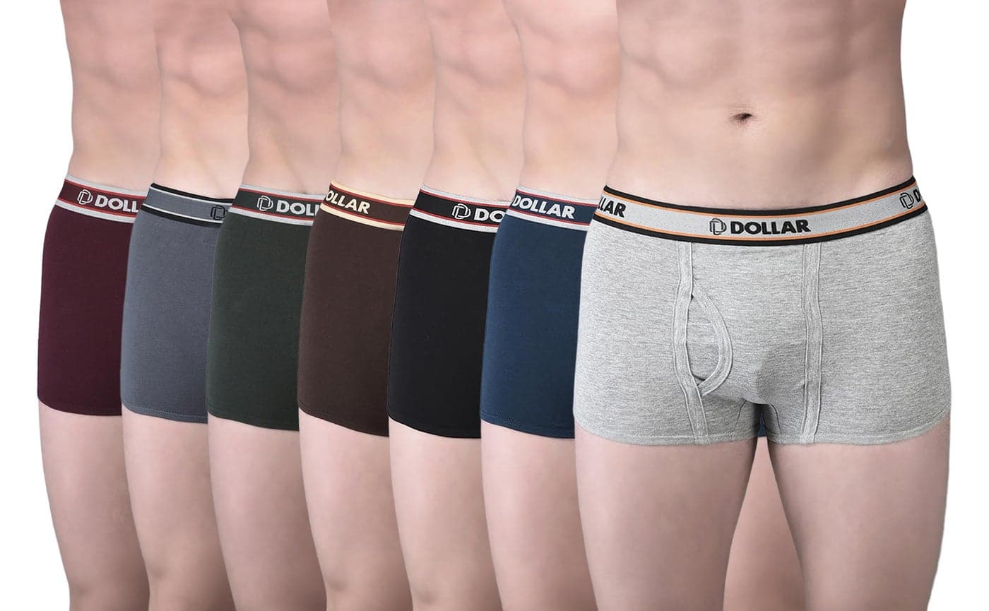 Dollar Bigboss Men's Cotton Assorted Pack of 7 Trunk (8905282752499_Mdtr-07-Po7-95)