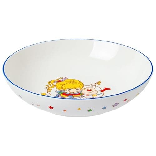 Silver Buffalo Rainbow Brite Sitting with Twink Stars 9" Coupe Ceramic Dinner Bowl