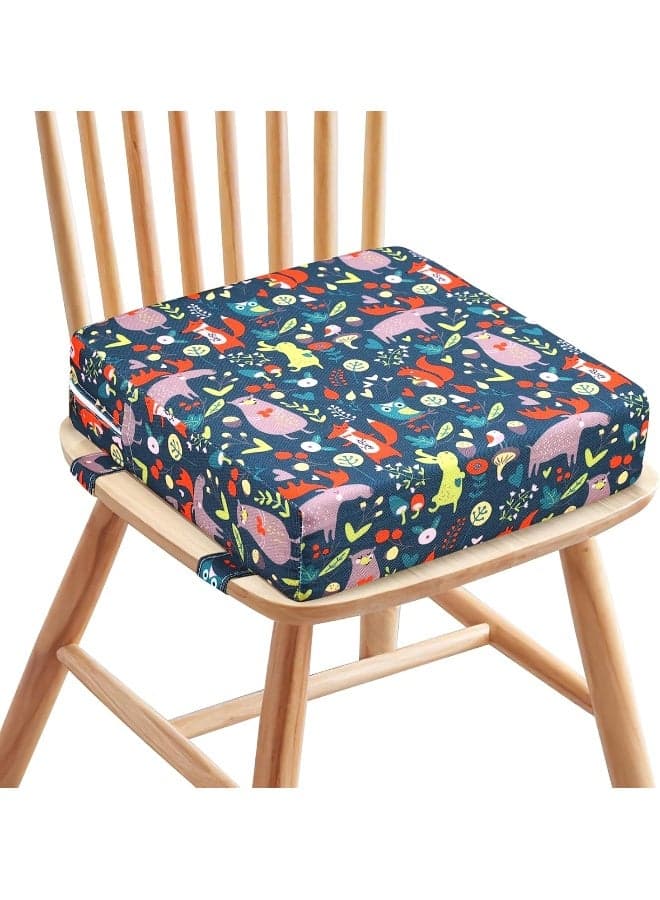 Zicac High Chair Portable Booster Seat Cushion Travel Dining Seat Pad for Toddler Kids Baby Infant Washable Thick Chair Seat Pads