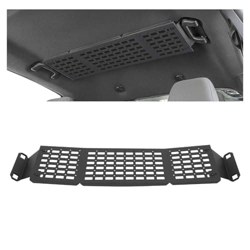 Gelacie Molle Panel Roof Rack Top Storage Rack Compatible with 20162023 Toyota Tacoma 3rd Gen Double Cab Interior Storage Shelf Organizer Steel