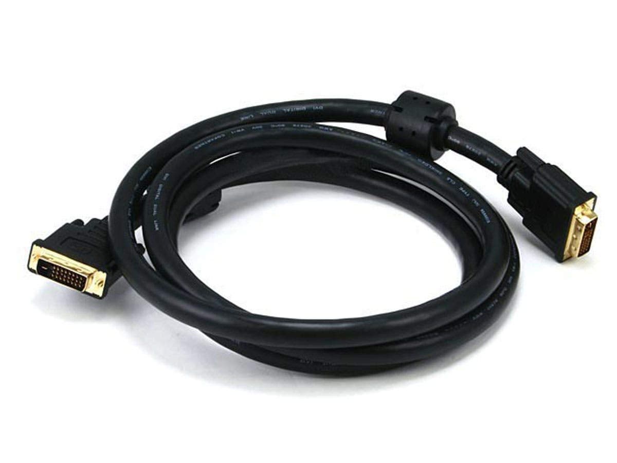 Monoprice 6ft 24AWG CL2 Dual Link DVI-D Cable - Black