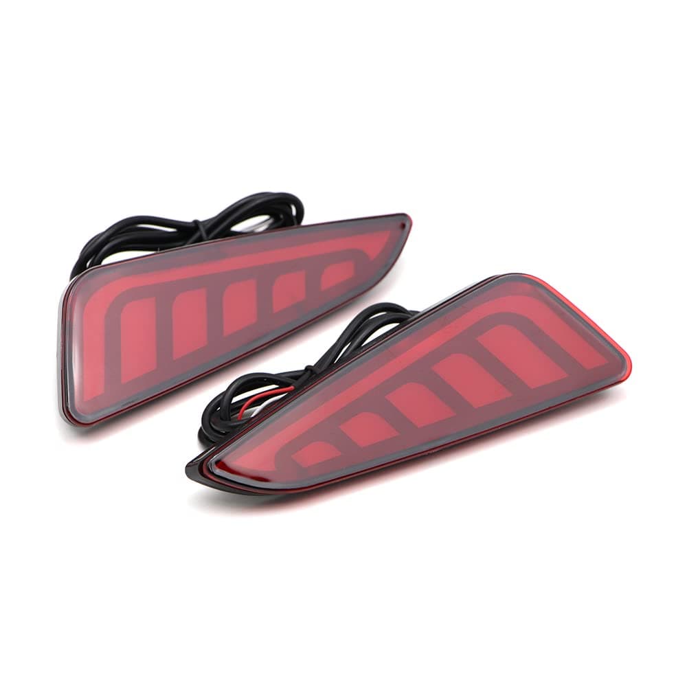 Dreamseek LED Reflector Rear Bumper Tail Light for Toyota CHR CHR 2017 2018 2019 2020 2021 2022 7Shape Driving Brake Taillight Lamp Red Lens