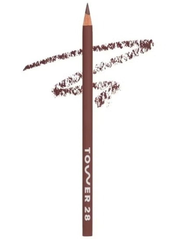 Tower 28 OneLiner Lip, Eye & Cheek Multi-Use Liner Pencil , Draw Me - chocolate brown 1.14g | Long-Wear, Vegan & Creamy Formula
