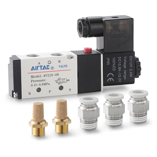 Solenoid Valve DC24V AirTAC 4V210-08 1/4"PT Pneumatic Air 2 Position 5 Way Electric Single Coil Pilot-Operated