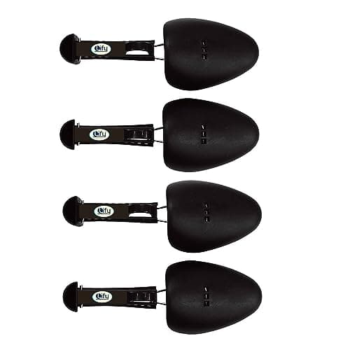 Lify Shoe Trees for Men adjustable plastic shoe Shaper/Shoe Stretcher/Boot Holder- Shoe Shapers Stretcher Adjustable Shoe Tree- Men's Black Plastic Shoe Tree Shaper
