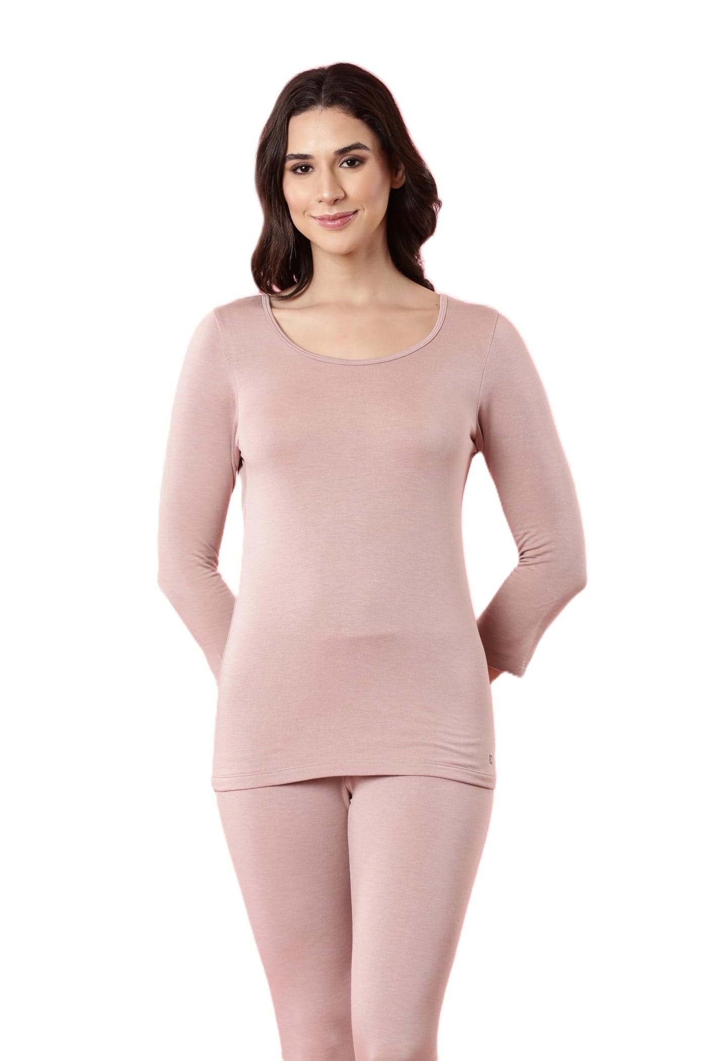 Enamor Women's Ultra Lightweight Thermal Top with Sweat Wicking and Antimicrobial Finish - TH05