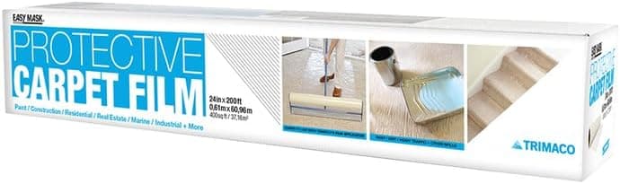2Rolls of 24 x 200 Trimaco 62420 Protective Films 3Mil Protective Carpet Film