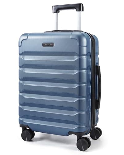 LIGHT FLIGHT Carry On Luggage 22x14x9 Airline Approved, Expandable Carry On Suitcases with Wheels, Lightweight Luggage, Durable Hard Shell 20 Inch Rolling Suit Case for Men Women Travel,Royal Blue