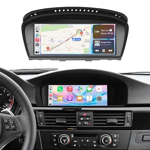 BARGGN Wireless CarPlay/Android Auto 8.9 Inch Touchscreen for BMW 3 Series E90/E91/E92/E93/ 5 Series E60 E61 M5 (2008-2013) CIC System, Car Radio Receiver, Multimedia, Bluetooth, Car Stereo