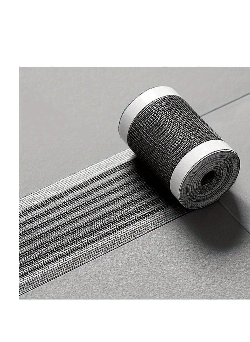 1 Roll 196.85inch Cutable Shower Drain Hair Catcher, Self-Adhesive Floor Drain Stickers, Disposable Mesh Sink Strainer Filter For