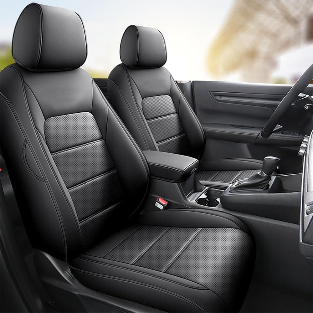 CocheFamilia Custom Fit CRV Seat Covers for Select Honda CRV 2023 2024 2025 Full SetLeather Black 20232025 CRV EXEXLLXSportHybrid