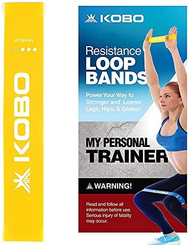 AC-36 Resistance Loop Band 2" Wide for Squats, Hips & Glutes, Yoga, Crossfit, Stretching, Strength Training, Physical Therapy for Men & Women - Includes Travel Bag & Workout Guide Booklet