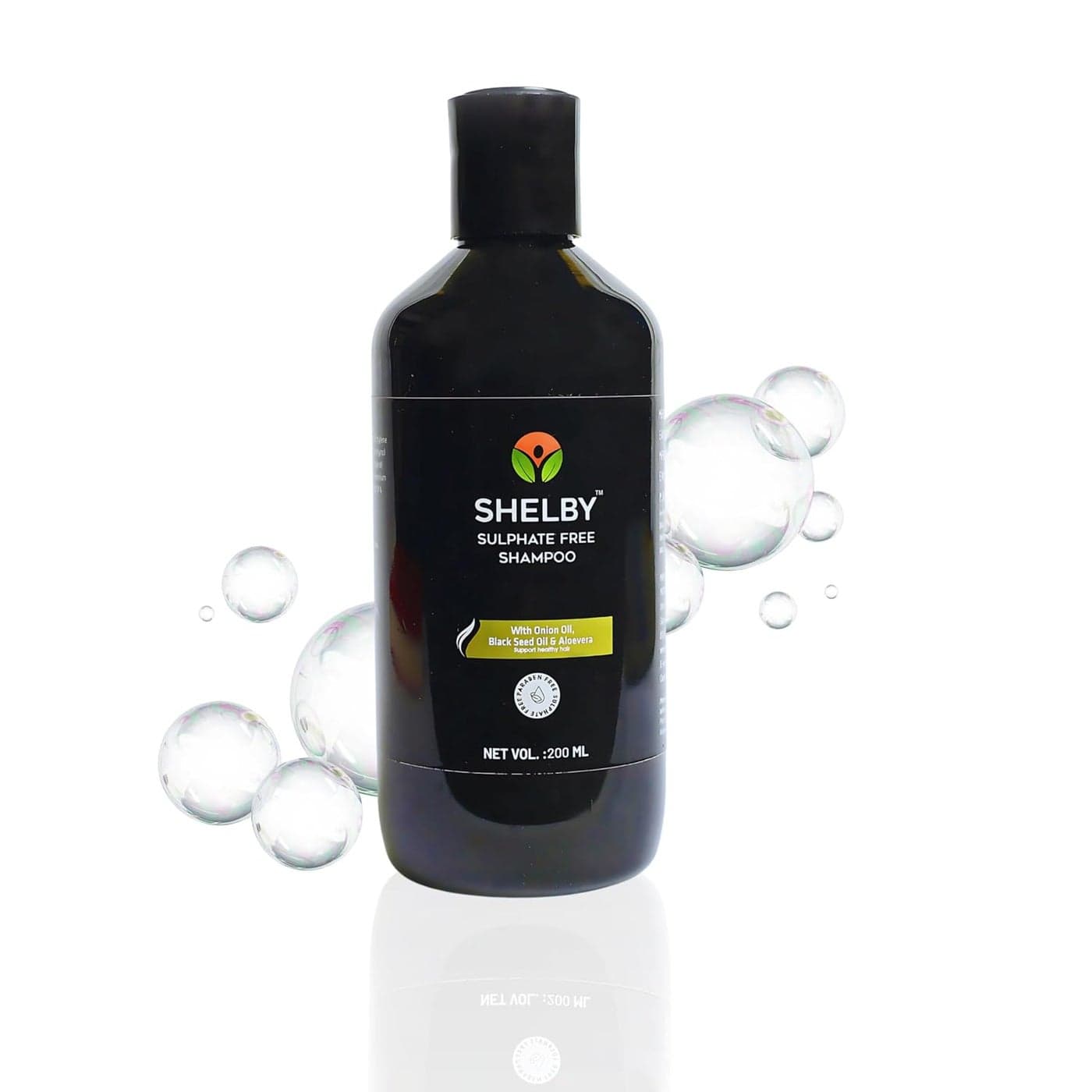Shelby SulphateFree Shampoo with Onion Oil Black Seed Oil and Aloevera Vegan All Hair Types 200 ml