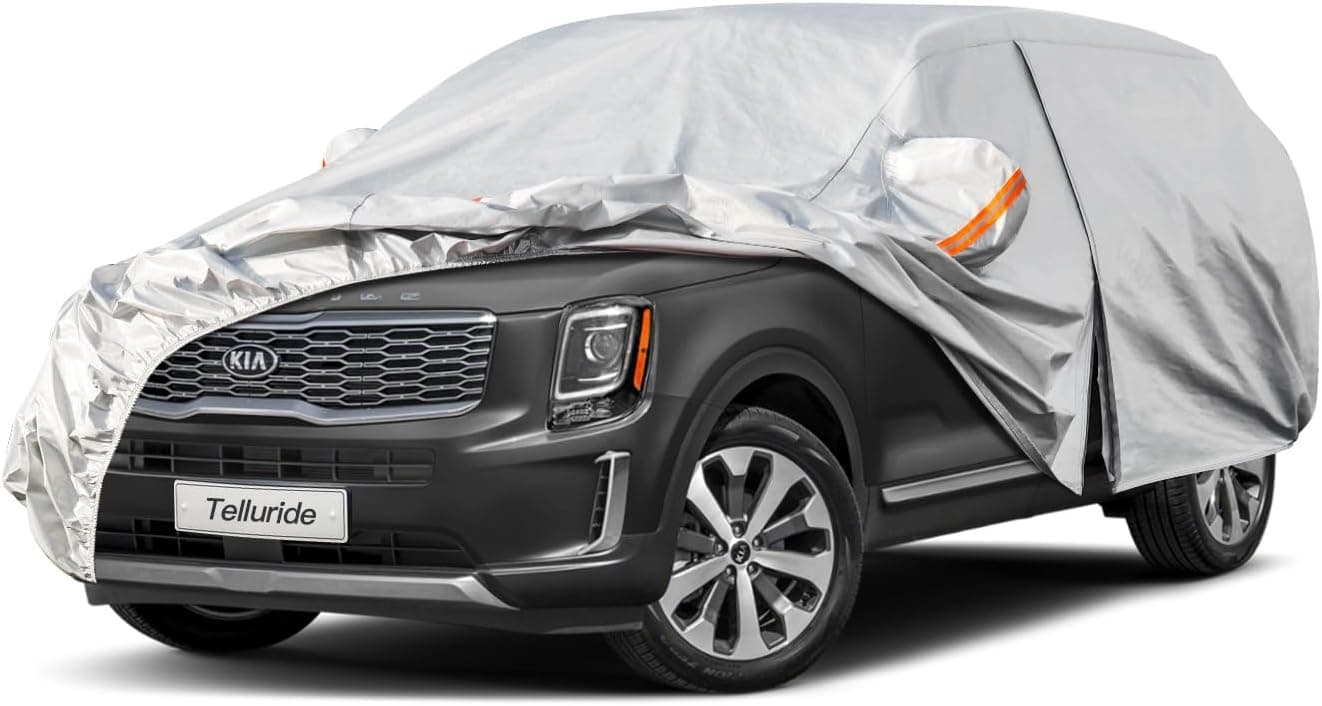 Kayme 6 Layers SUV Car Cover for Kia Telluride (2016-2024) - Waterproof All Weather Protection