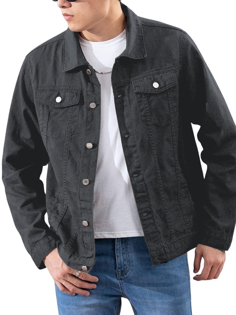 TOPLOT Men's Jacket | Stylish Outerwear Design | Premium Quality | Regular Fit Structure | Comfortable Wear | Trendy Look Styling | Functional Layering | Casual & Outdoor Wear (5266_S_Black)