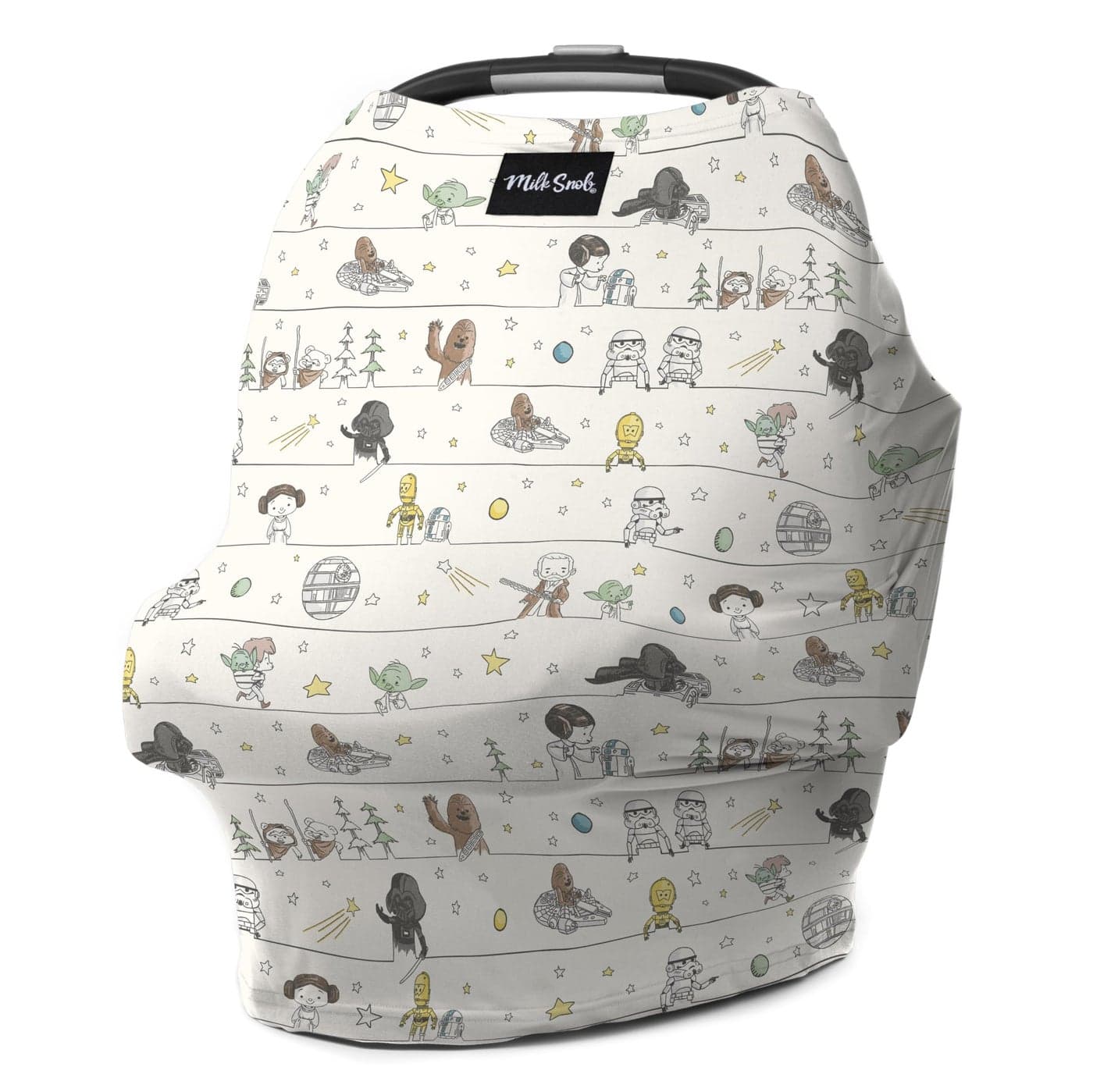 Milk Snob Original Star Wars 5in1 Cover Precious Padawans Privacy for Breastfeeding Baby Car Seat Carrier Stroller High Chair Shopping Cart Lounger Canopy Newborn Essentials Nursing Top