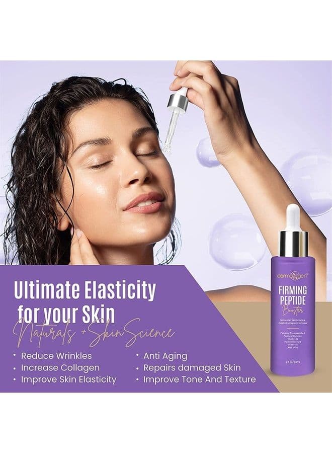 Peptide Complex Serum + MATRIXYL 3000 ORGANIC HYALURONIC - Powerful Triple Combination Serum Anti Aging & Wrinkles - Heals and Repairs Skin Set - 2 FL OZ