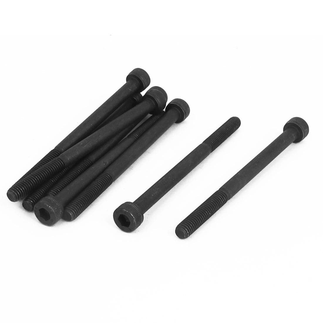 M5 x 70mm 129 Alloy Steel Hex Socket Head Cap Screws Bolts Black 8pcs