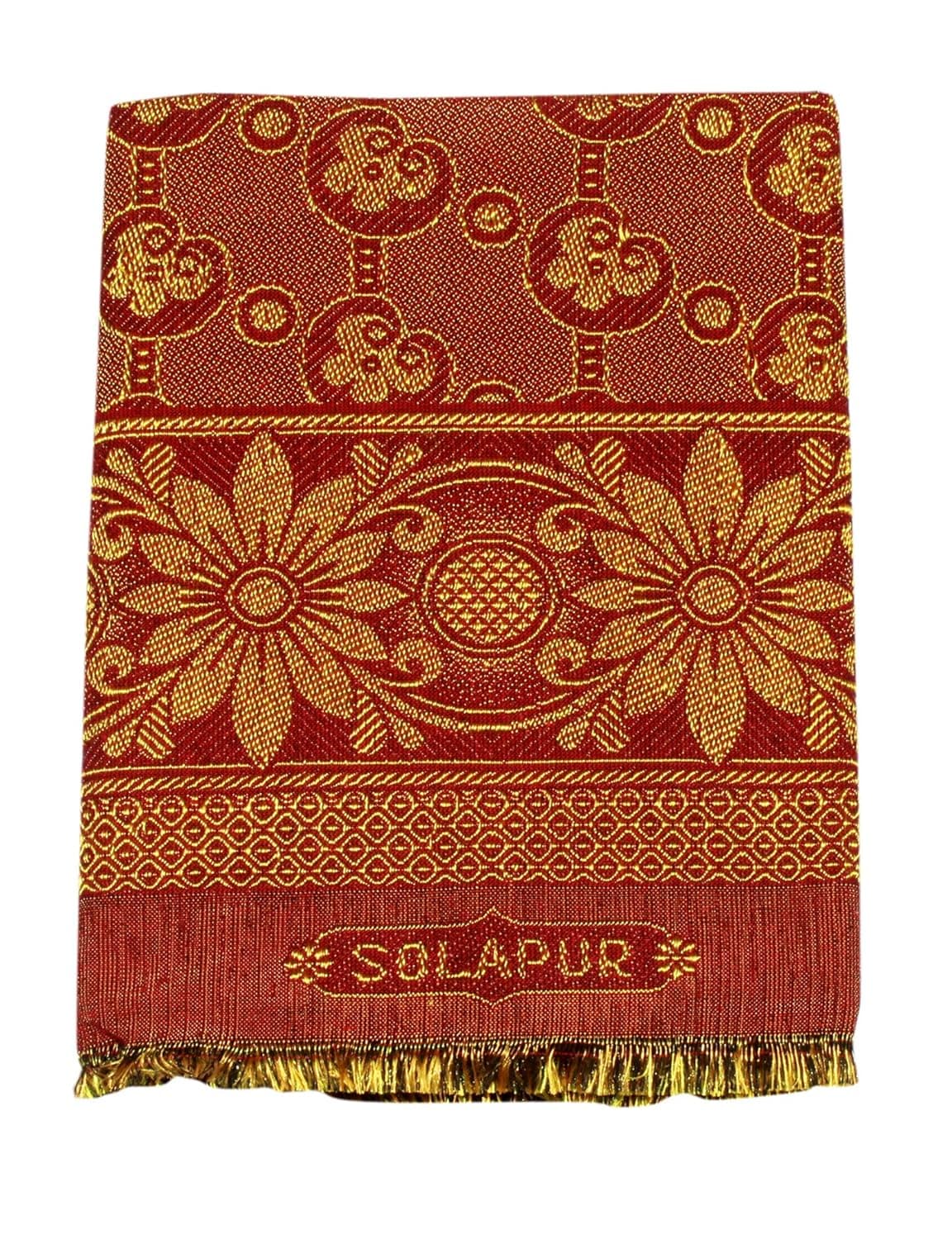 Mandhania Solapur Chaddar Cotton Single Blanket Pack of 1 Multicolor