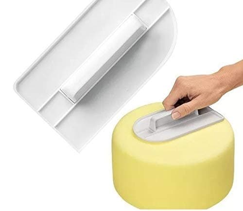 Sakoraware Fondant Cake Smoother for Icing Candy Pastry Decorating Baking Pressing Tool Polisher Finisher White 1 pc