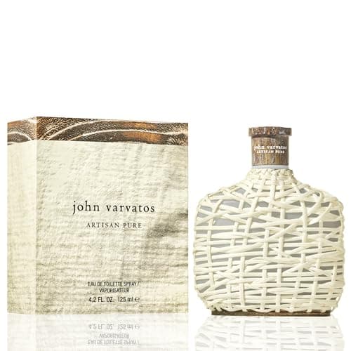 John Varvatos Men's Cologne, Artisan Pure Eau de Toilette EDT Spray, Citrus Woody Scent with Notes of Petitgrain, Orris Absolute & Mexican Primavera Wood, 4.2 fl oz
