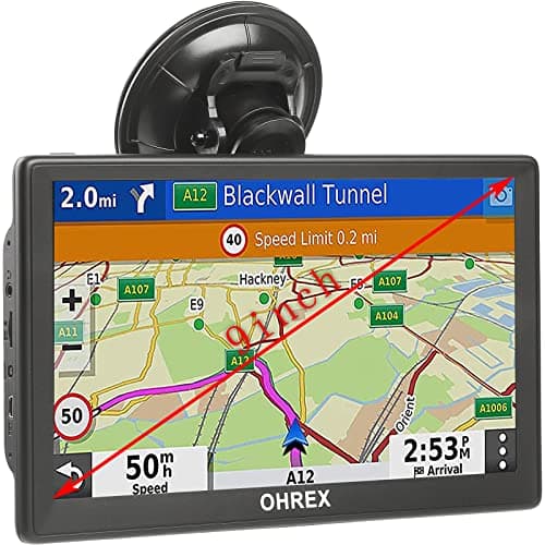 OHREX N900 GPS Navigator for Truck Car, 9 inch GPS Truck Driver Commercial, Trucker GPS for Semi Truck 2025, Lifetime Map Updates, Custom Truck Routing, Lane Guidance