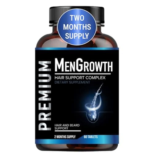 Mens Hair GrowthHair Vitamins For Men Anti Hair Loss Supplement Regrow Hair Beard Growth Pills With DHT Blocker For Thinning Hair Hair Thickening With Biotin Saw PalmettoThicker Fuller Hair