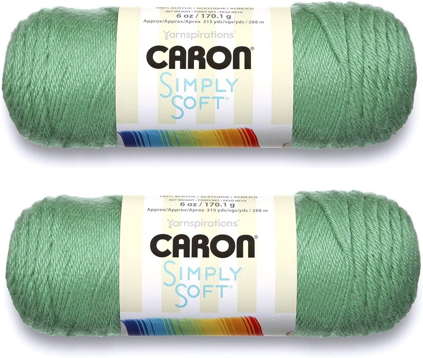 Bulk Buy Caron Simply Soft Yarn Solids 2Pack Sage