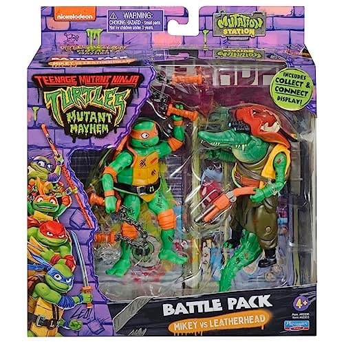 TEENAGE MUTANT NINJA Michelangelo vs Leatherhead