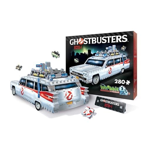 Wrebbit3D Ghostbusters 3D Puzzle Model of Ecto 1 280 Jigsaw Puzzle Pieces Build The Iconic Car Ectomobile and Bust Ghosts All Over New York