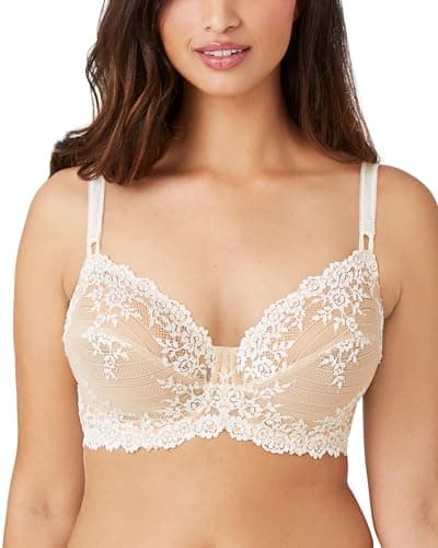 Wacoal womens Embrace Lace Underwire Full Coverage Bra, Nude/Ivory, 38C US