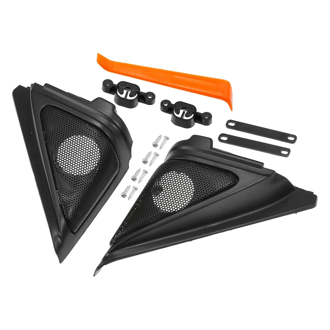 ACROPIX Interior Front Car Door Speaker Window a Pillar Cover Trim Tweeter Speaker Panel Fit for Honda Accord 20182022 with Screwdriver and Screws ABS Black Pack of 2