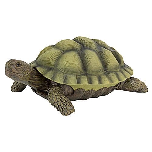 Design Toscano QM1887611 Gilbert the Box Turtle Garden Decor Animal Statue, 9 Inch, Full Color