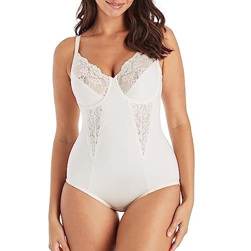Maidenform womens Shaper With Built-in Bra Fl1456 shapewear bodysuits, Buttercream, 42D US