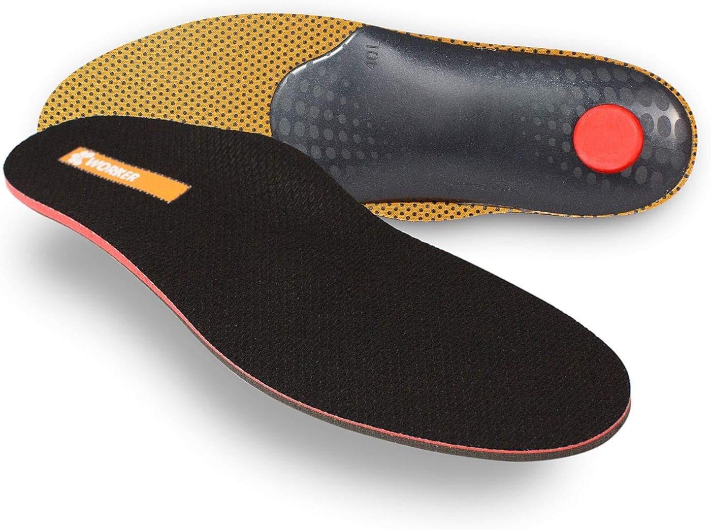 pedag Worker | Heavy Boot Insoles | Made in Germany |Supports Foot from Heel to Toe | Longitudinal Arch, Metatarsal Arch and The Heel | Women US 10 Men US 7/EU 40