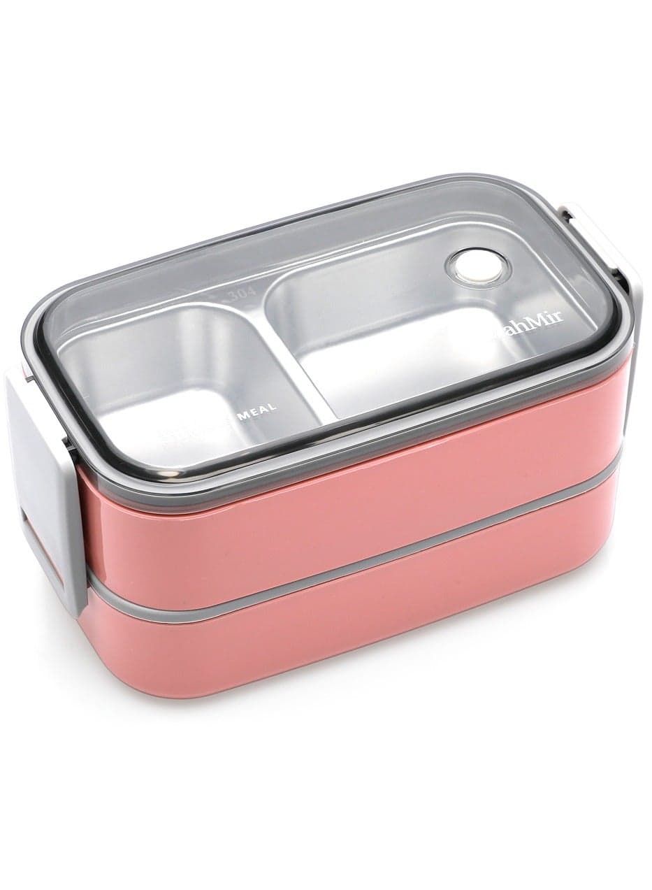 Stainless Steel Bento Lunch Box – Coral