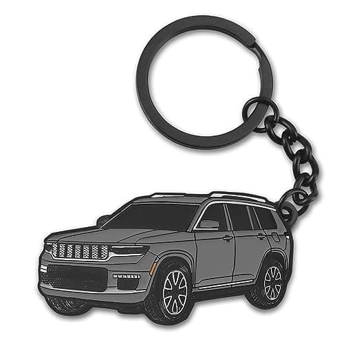 glahorse For Jeep Grand Cherokee KeychainFor Jeep Grand Cherokee Accessories 20112022metal Keychain Grey