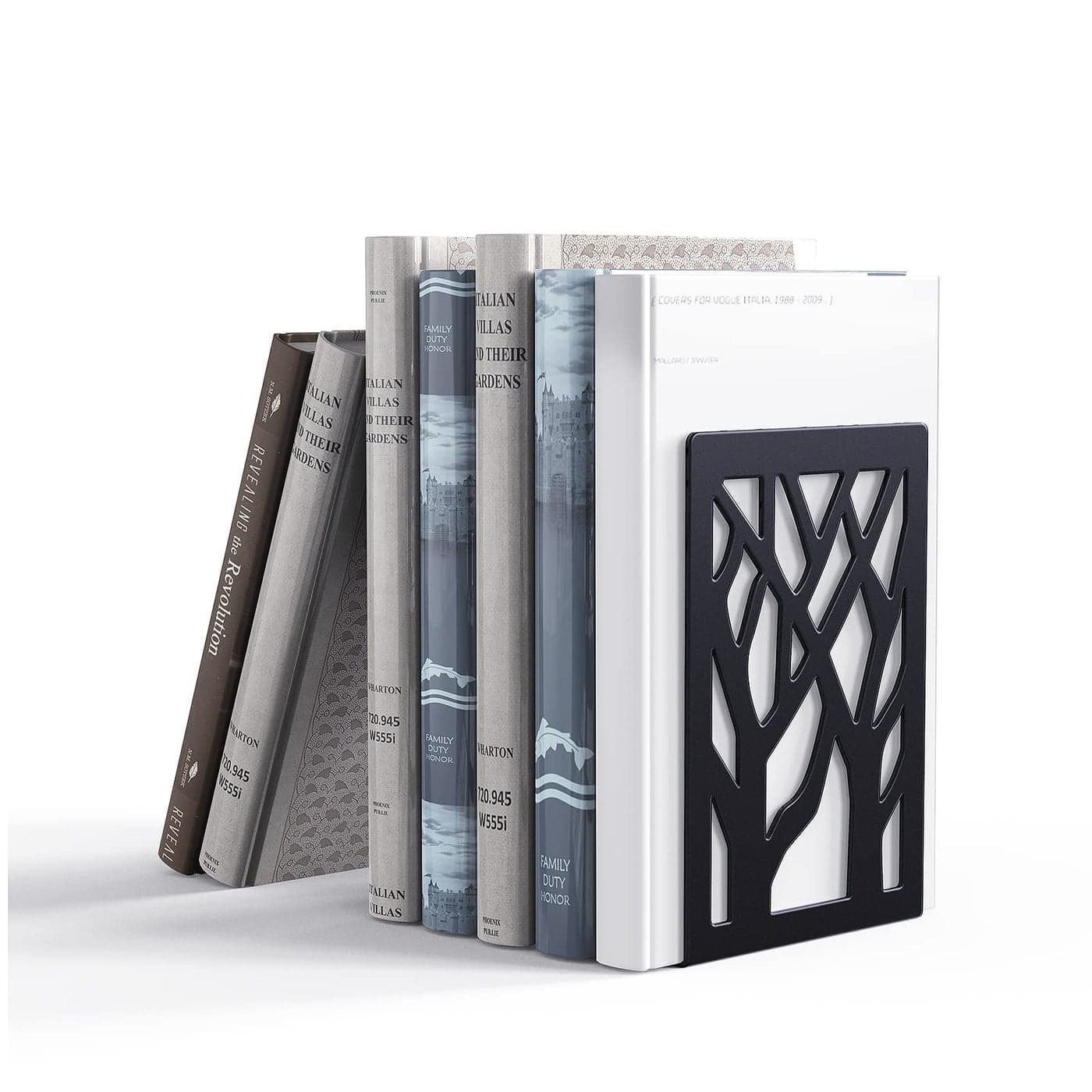 Metal BookendsHeavy Book Ends for ShelvesBook Shelf Holder Home DecorativeBlack Bookend Supports