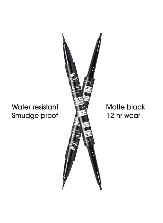 GEL INK DUAL ENDED EYELINER, Gel Eyeliner, Liquid Eyeliner
