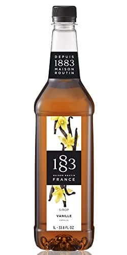 1883 Maison Routin Syrup for Drinks Made In France 338 Fl Oz Vanilla Plastic