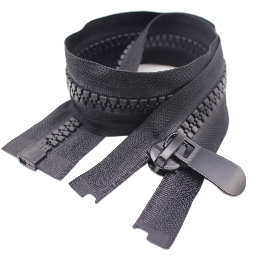 YaHoGa 15 30 Huge Separating Plastic Zippers for Sewing Parka Winter Coat Heavy Duty Zippers Bulk OE